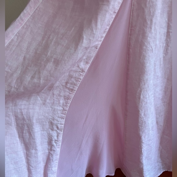 NWT $ 695 120% Lino Design Italy Light Pink Maxi Dress Size XS / 40 - Picture 11 of 12
